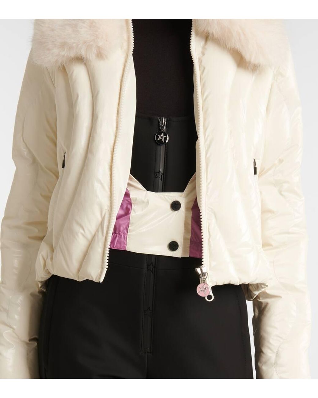 Perfect Moment Natural Carving Quilted Ski Jacket