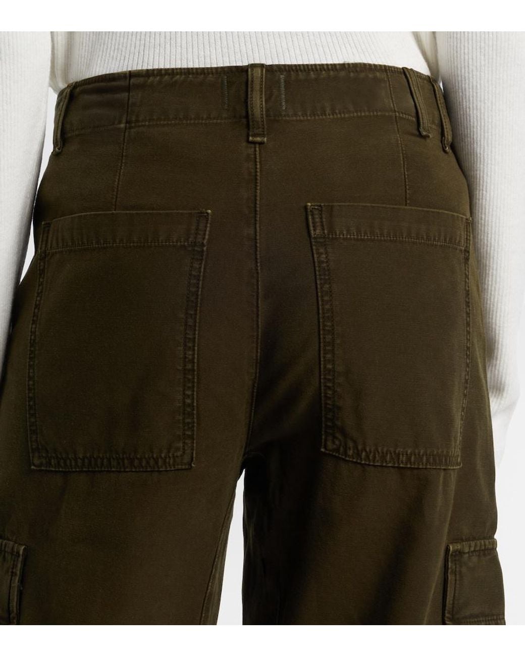 Citizens of Humanity Brown Esme Cotton Twill Cargo Pants