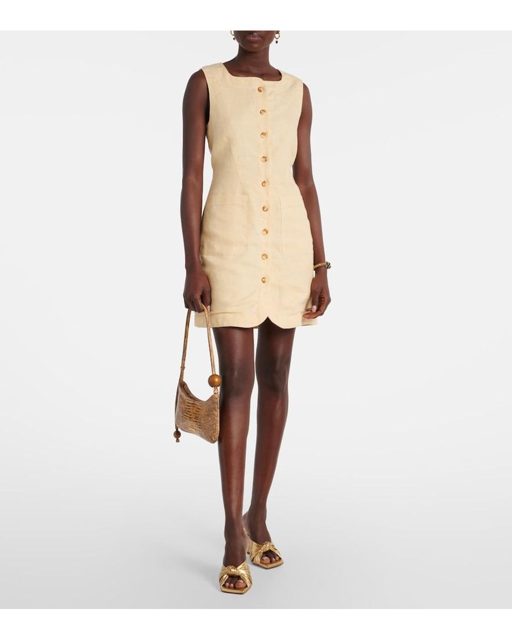 Posse Natural Emma Linen Minidress