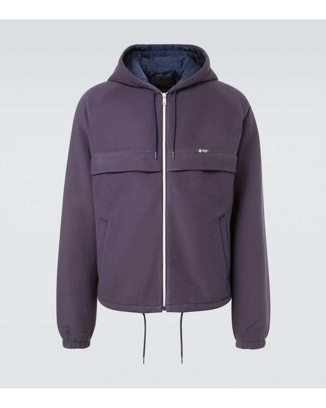 Prada Purple Hooded Jacket for men
