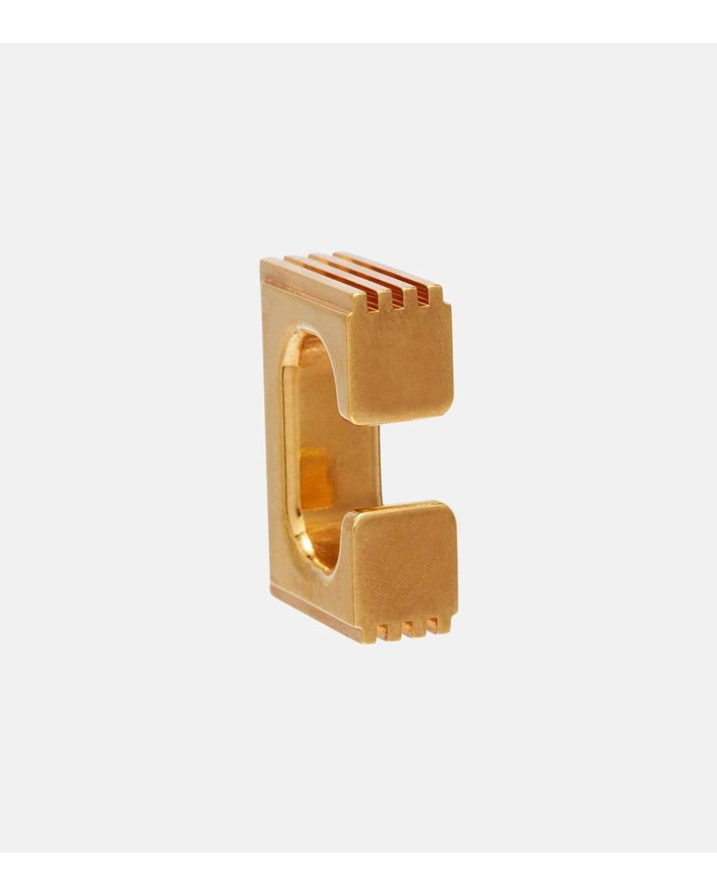 Khaite Metallic Empire 18Kt-Plated Ear Cuffs