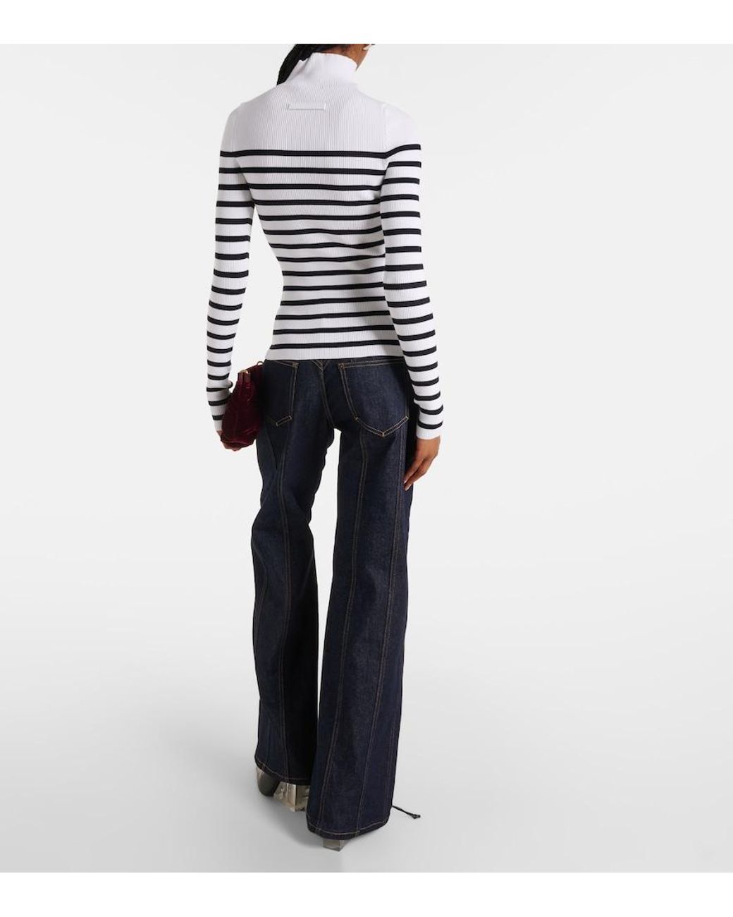 Pull A Decoupes Jean Paul Gaultier en coloris White