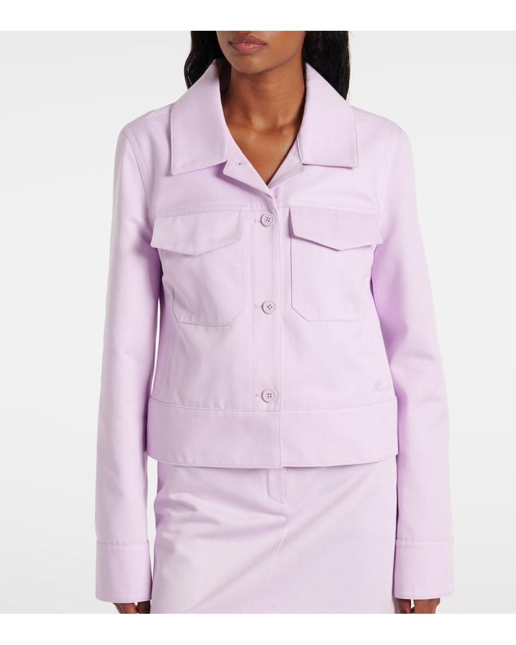 Courreges Purple Logo Jacket