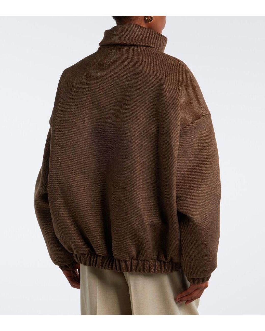 Frankie Shop Brown Elle Blouson Jacket