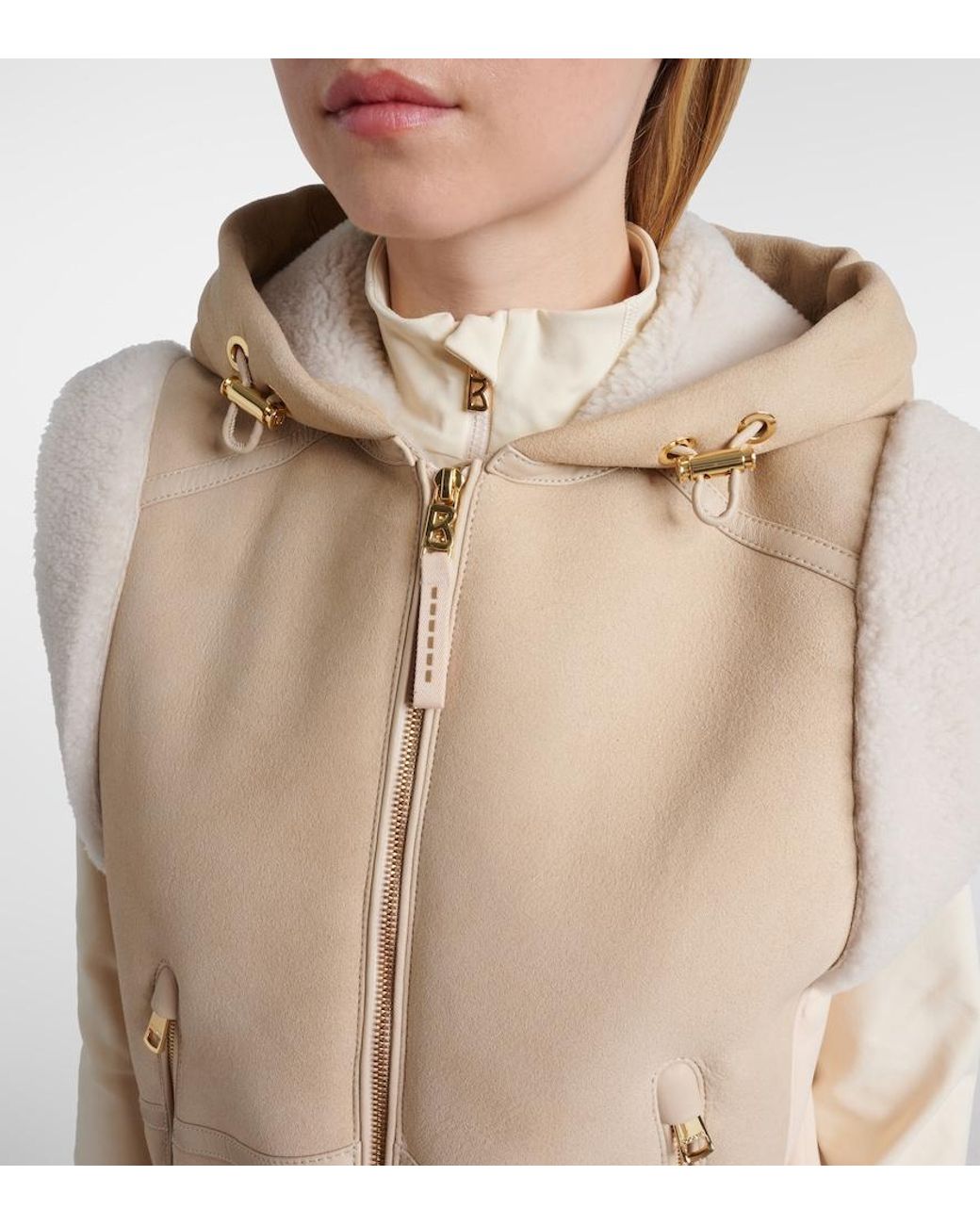 Bogner Natural Finel Suede Ski Jacket