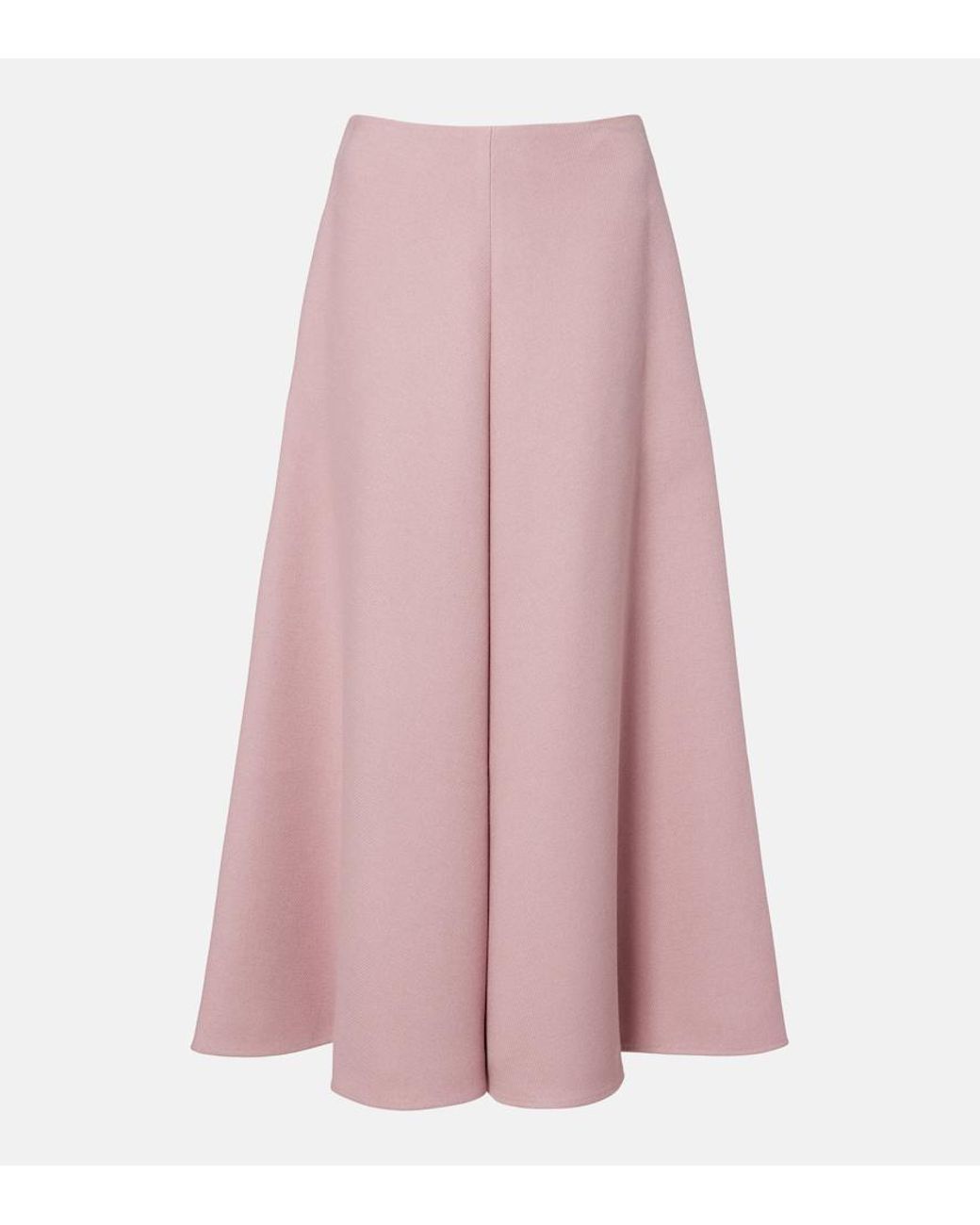 Dorothee Schumacher Pink Layered Coolness High-Rise Midi Skirt