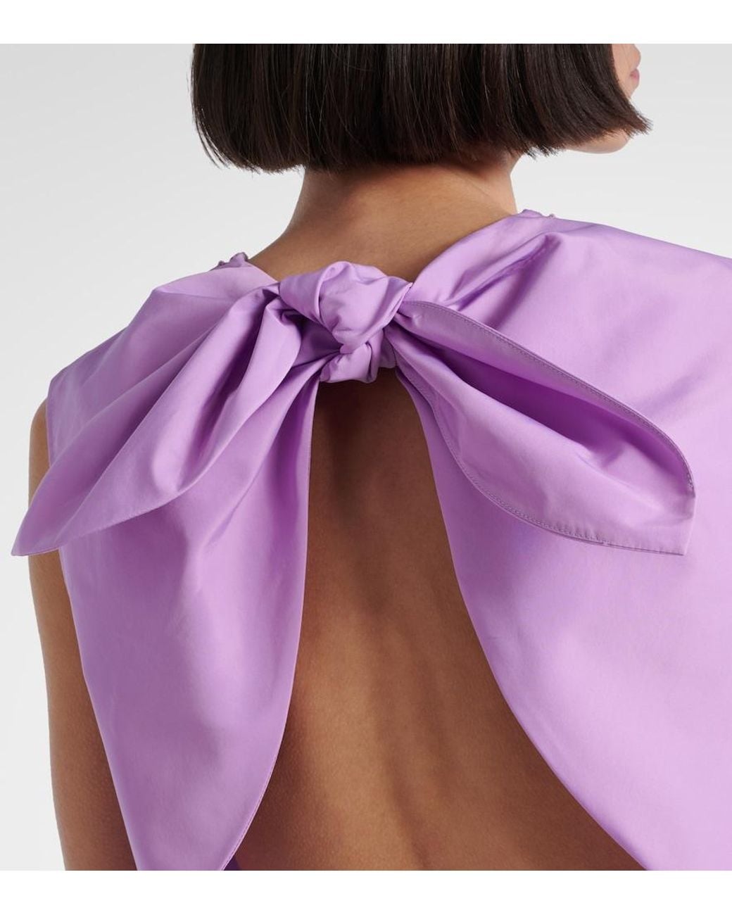 Patou Purple Slees Faille Top