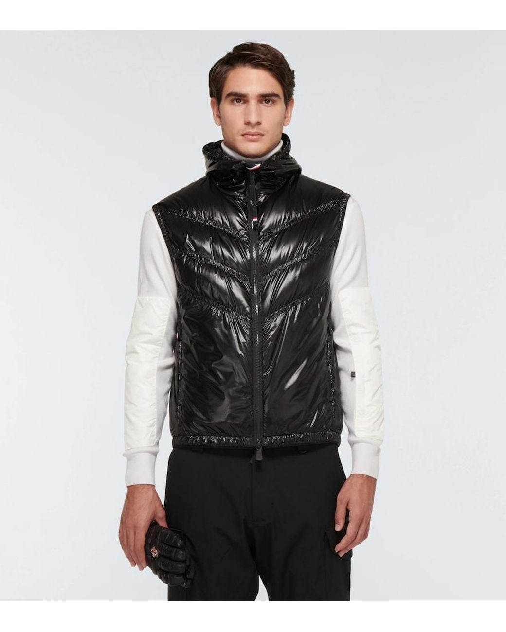 Moncler Black Salantin Technical Vest for men