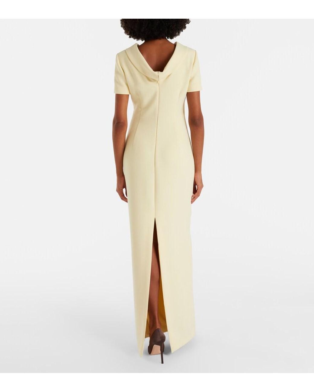 Roland Mouret Natural Crepe Gown