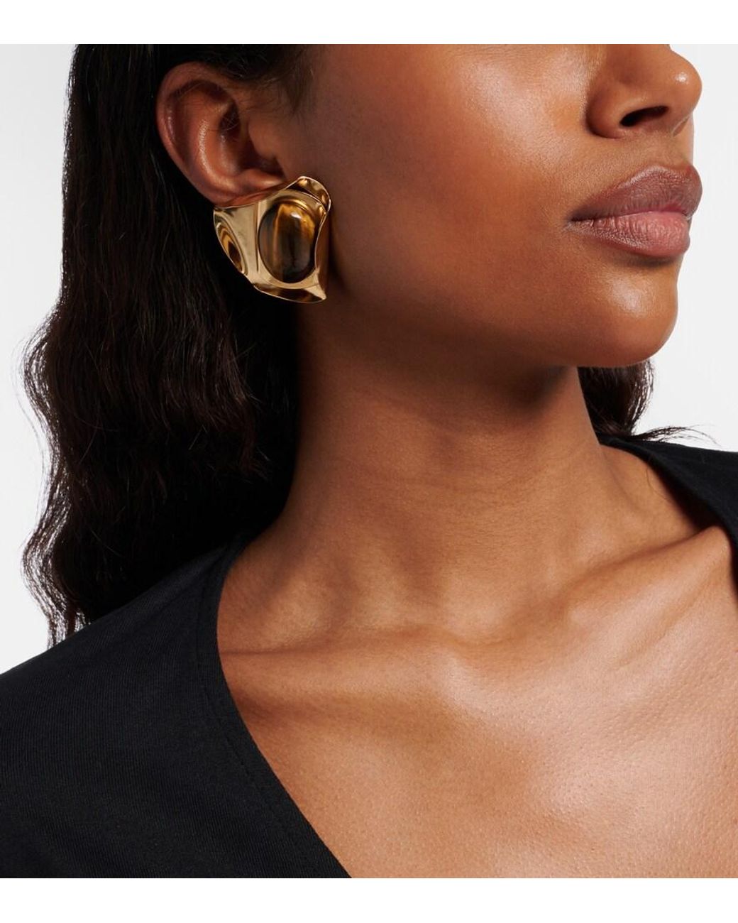 Jennifer Behr Metallic Kendall Embellished Earrings