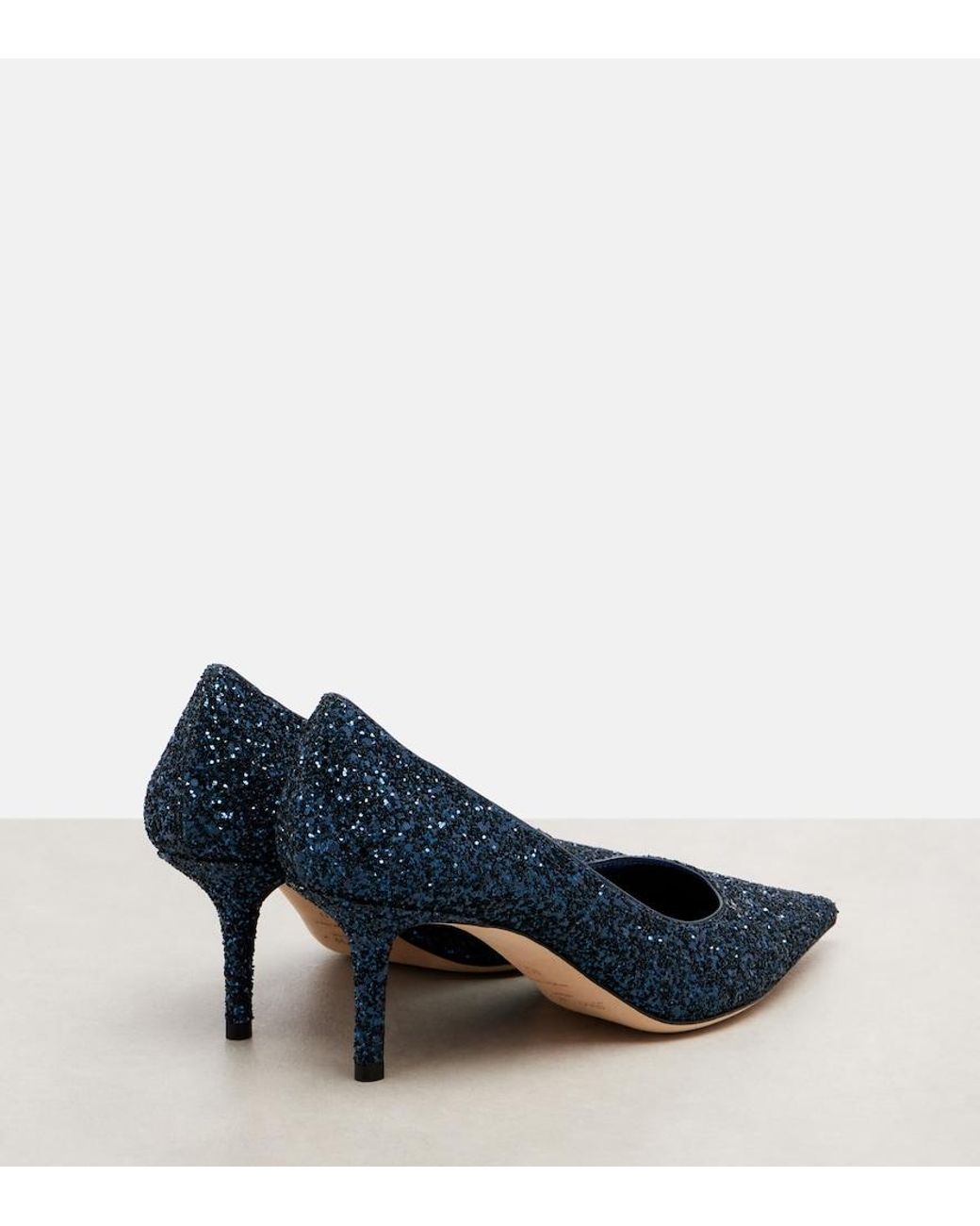 Jimmy Choo Blue Love 65 Embellished Pumps