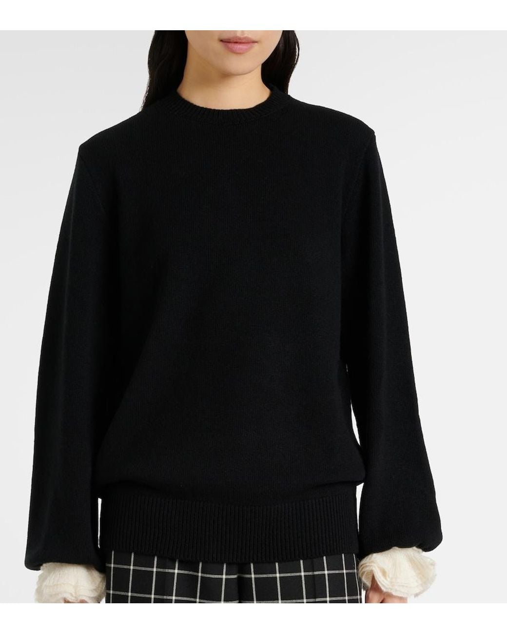 Valentino Black Virgin Wool Sweater