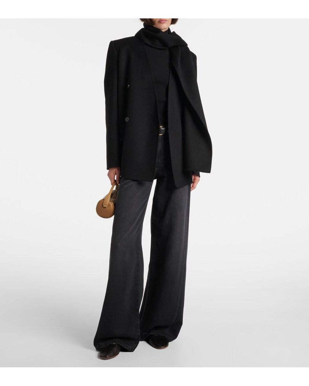 AG Jeans Blue Helsinki High-Rise Wide-Leg Jeans