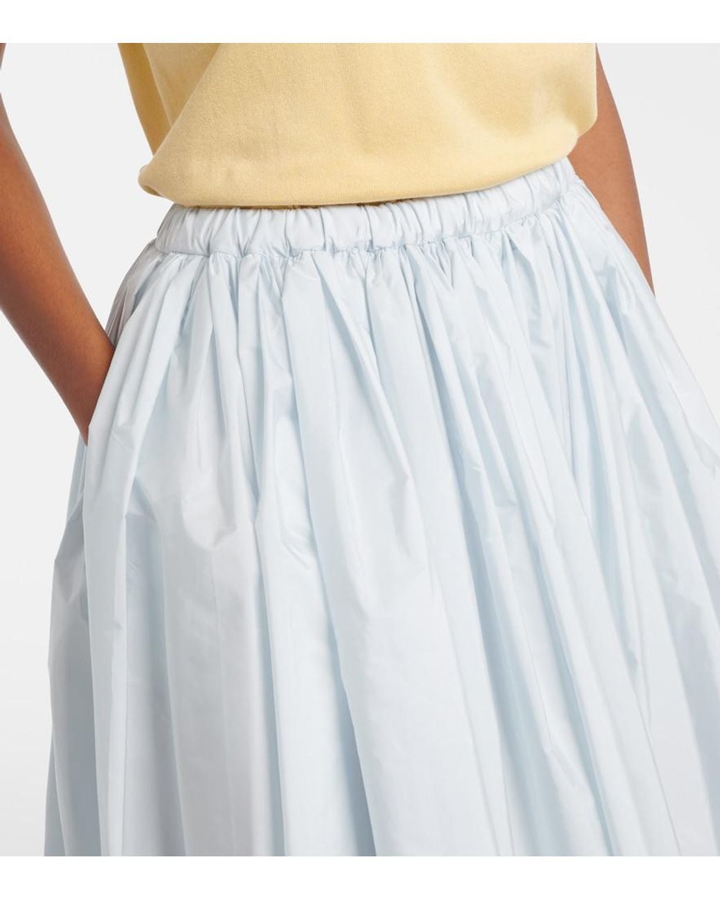 Prada Blue Re-Nylon Midi Skirt
