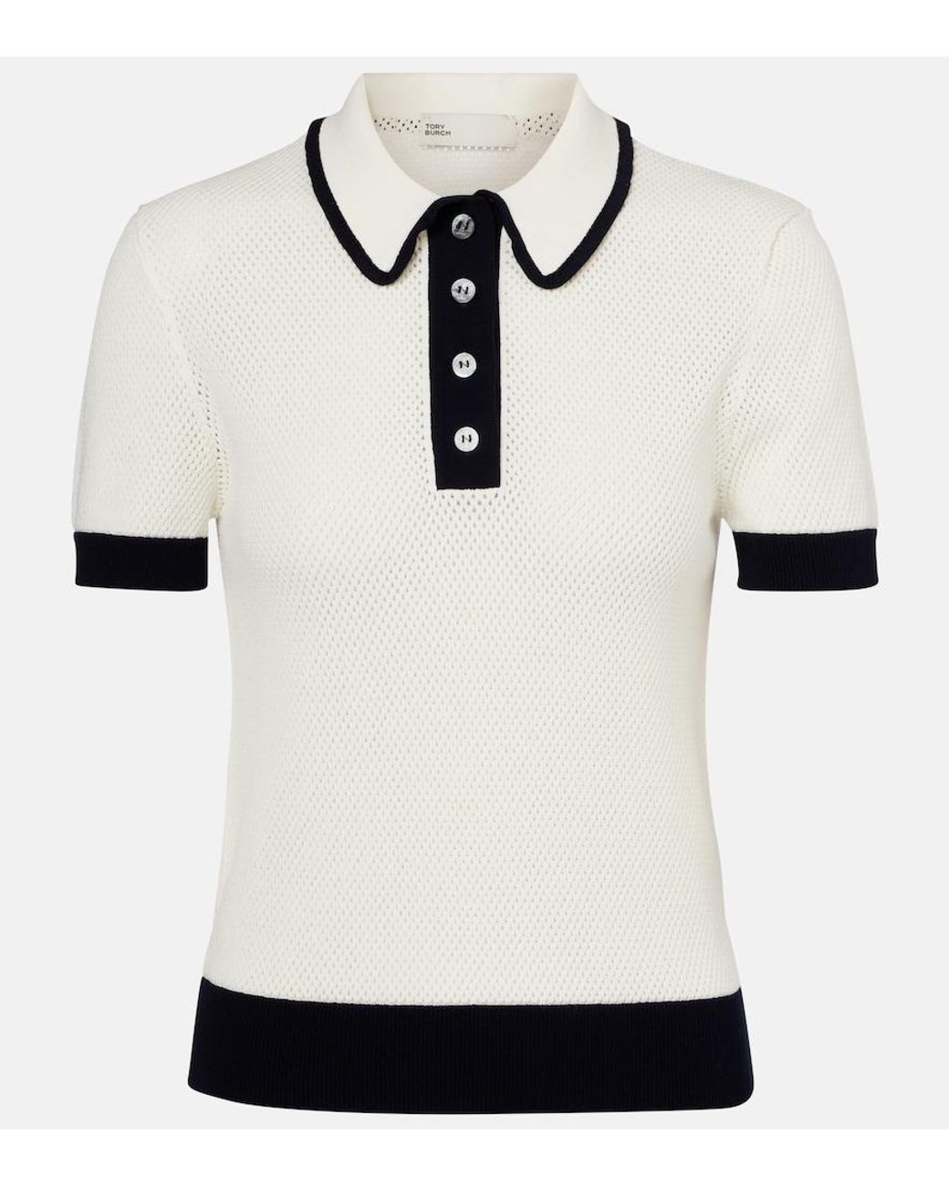 Polo Tory Burch en coloris White