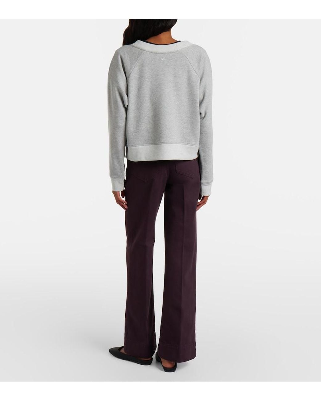 Victoria Beckham Purple Alina Wide-Leg Jeans