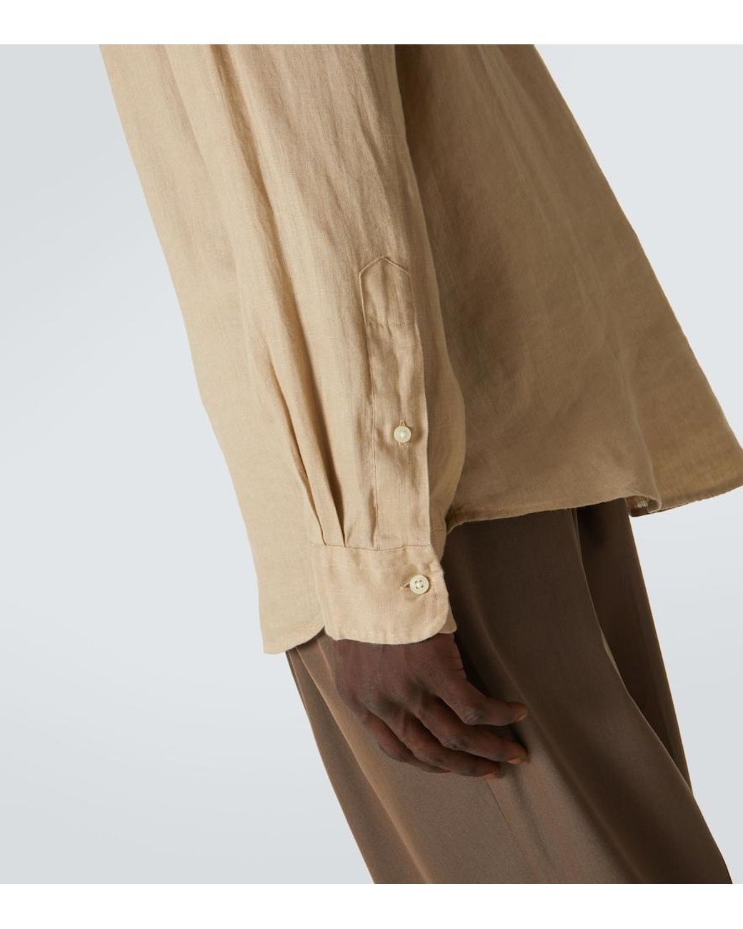 Polo Ralph Lauren Natural Linen Oxford Shirt for men