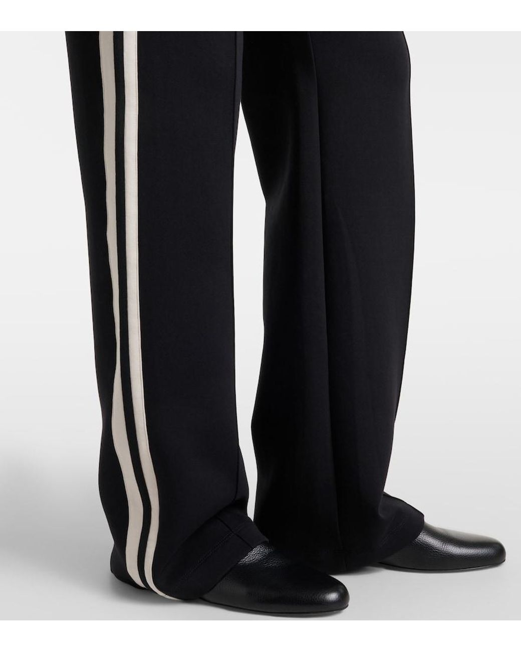 Max Mara Black Vento Cotton-Blend Jersey Sweatpants