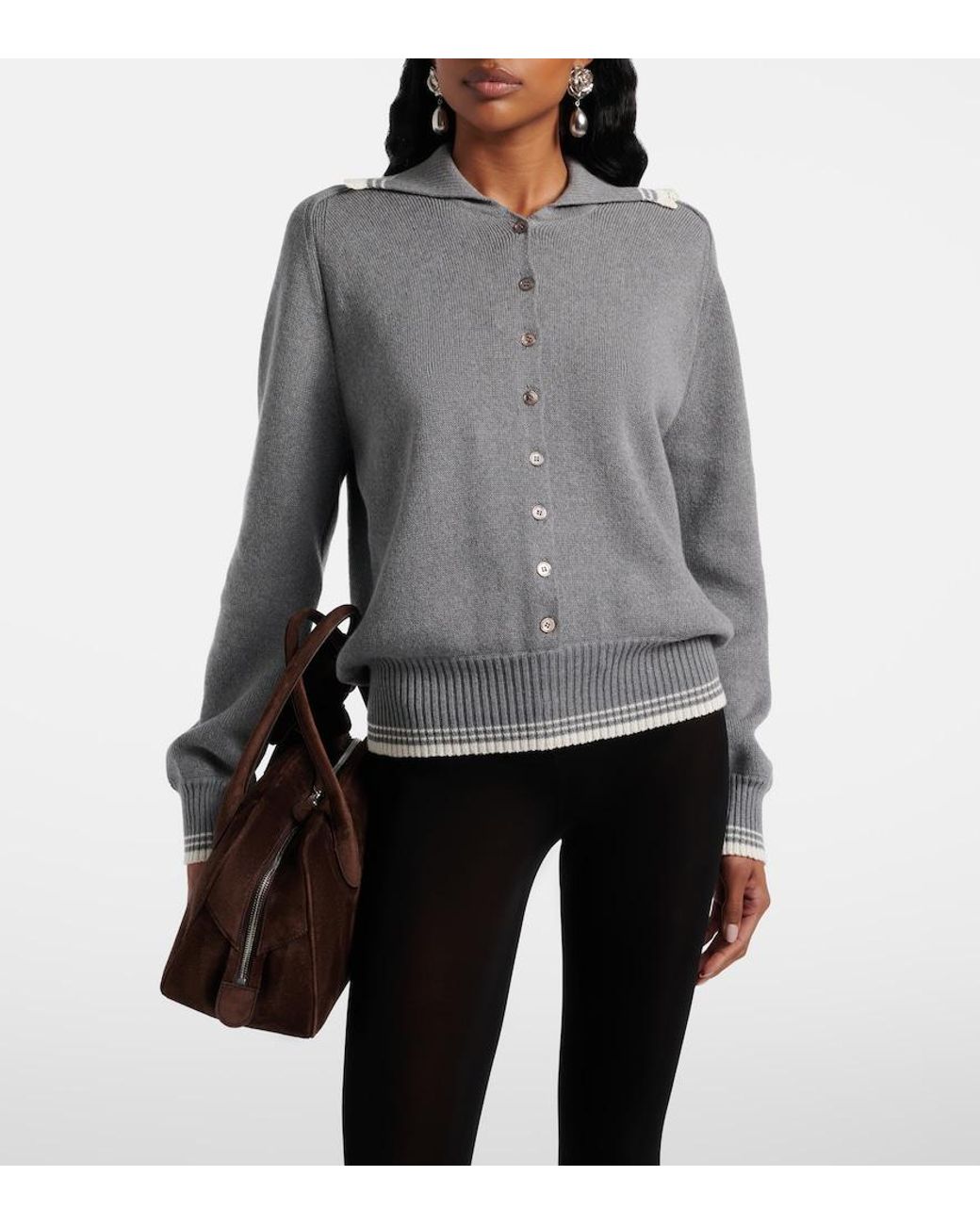 Pullover Polo di Magda Butrym in Gray