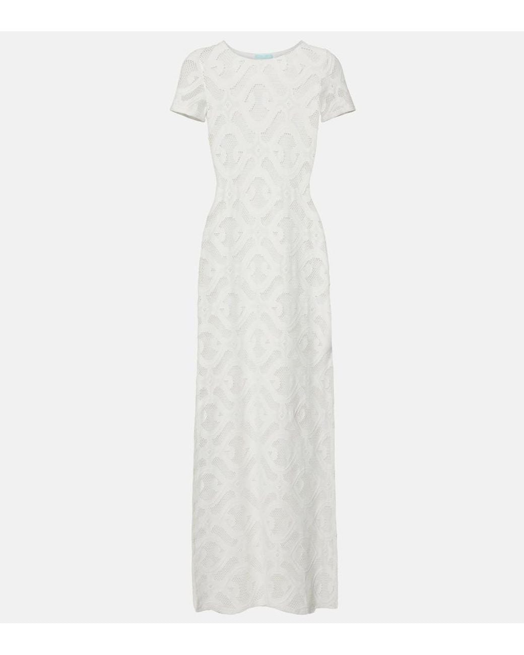 Melissa Odabash White Briony Lace Maxi Dress