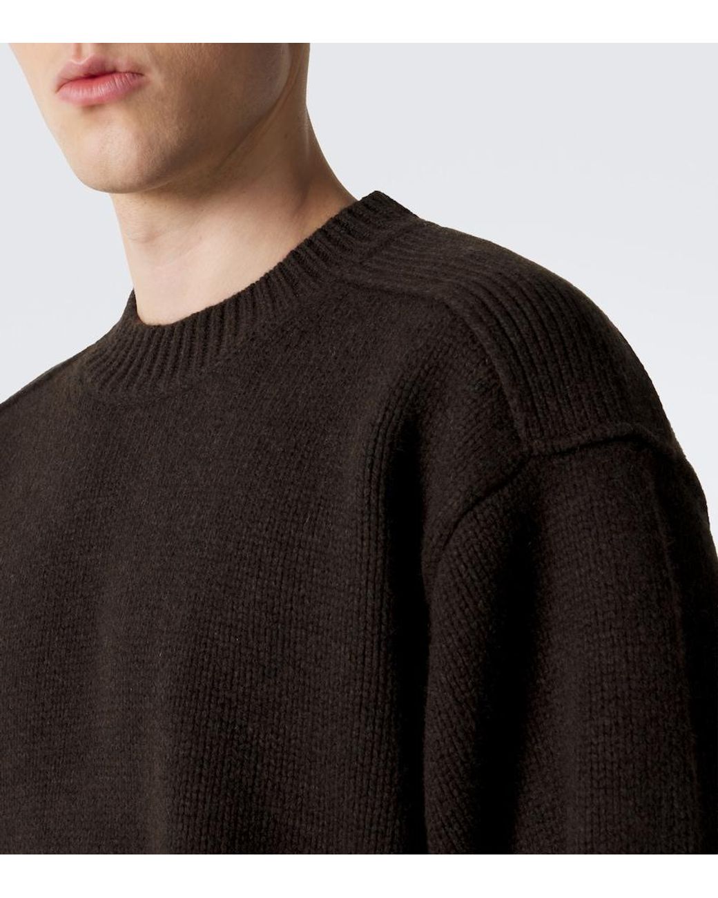 Studio Nicholson Black Yak And Wool Sweater for men