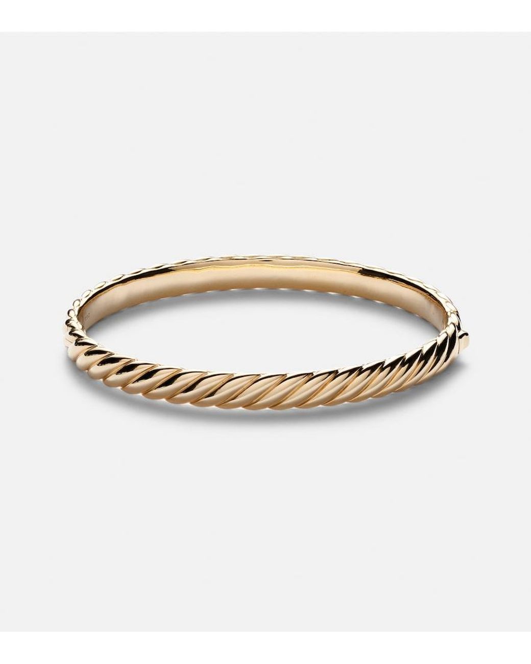 David Yurman Metallic Sculpted Cable 18Kt Bangle