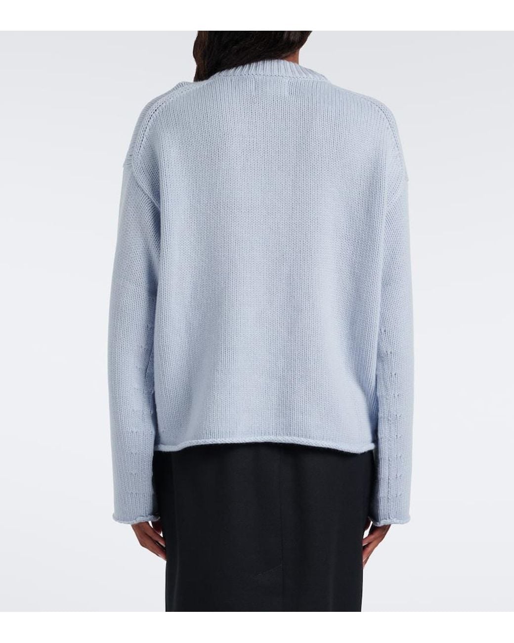 Loulou de Saison Blue Derry Cashmere Sweater