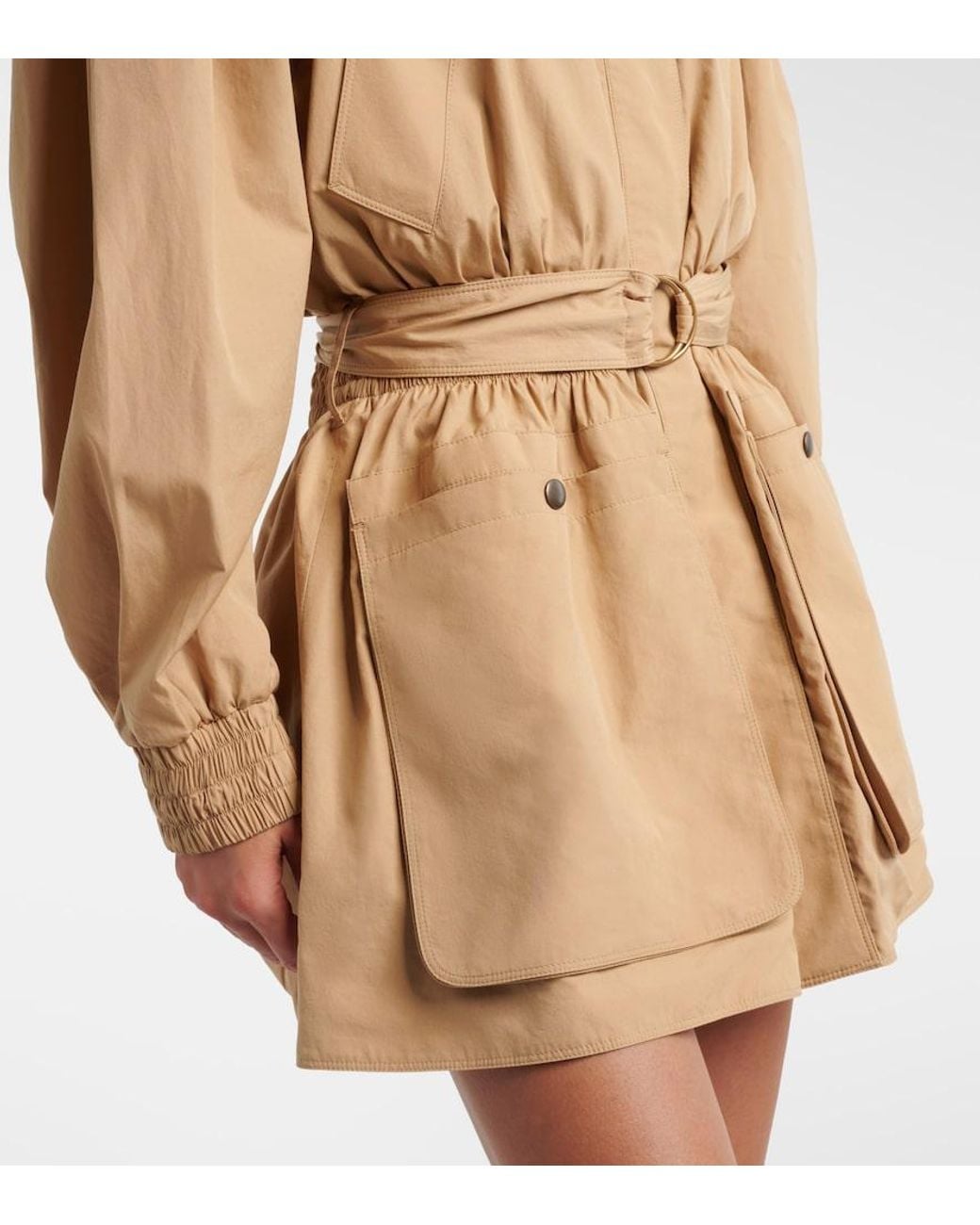 Chloé Natural Cotton Poplin Trench Coat