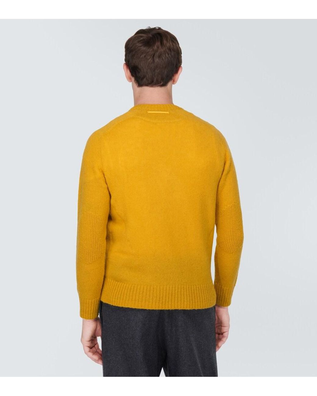 Undercover Yellow Wool Sweater for men