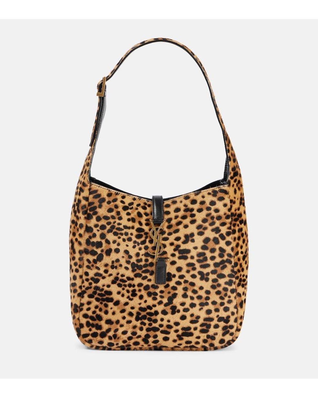 Saint Laurent Brown Le 5 A 7 Small Leather Shoulder Bag