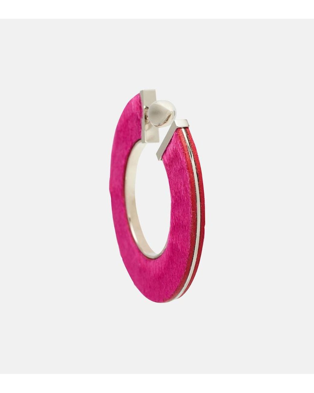 Orecchini Con Pelle di Alaïa in Pink