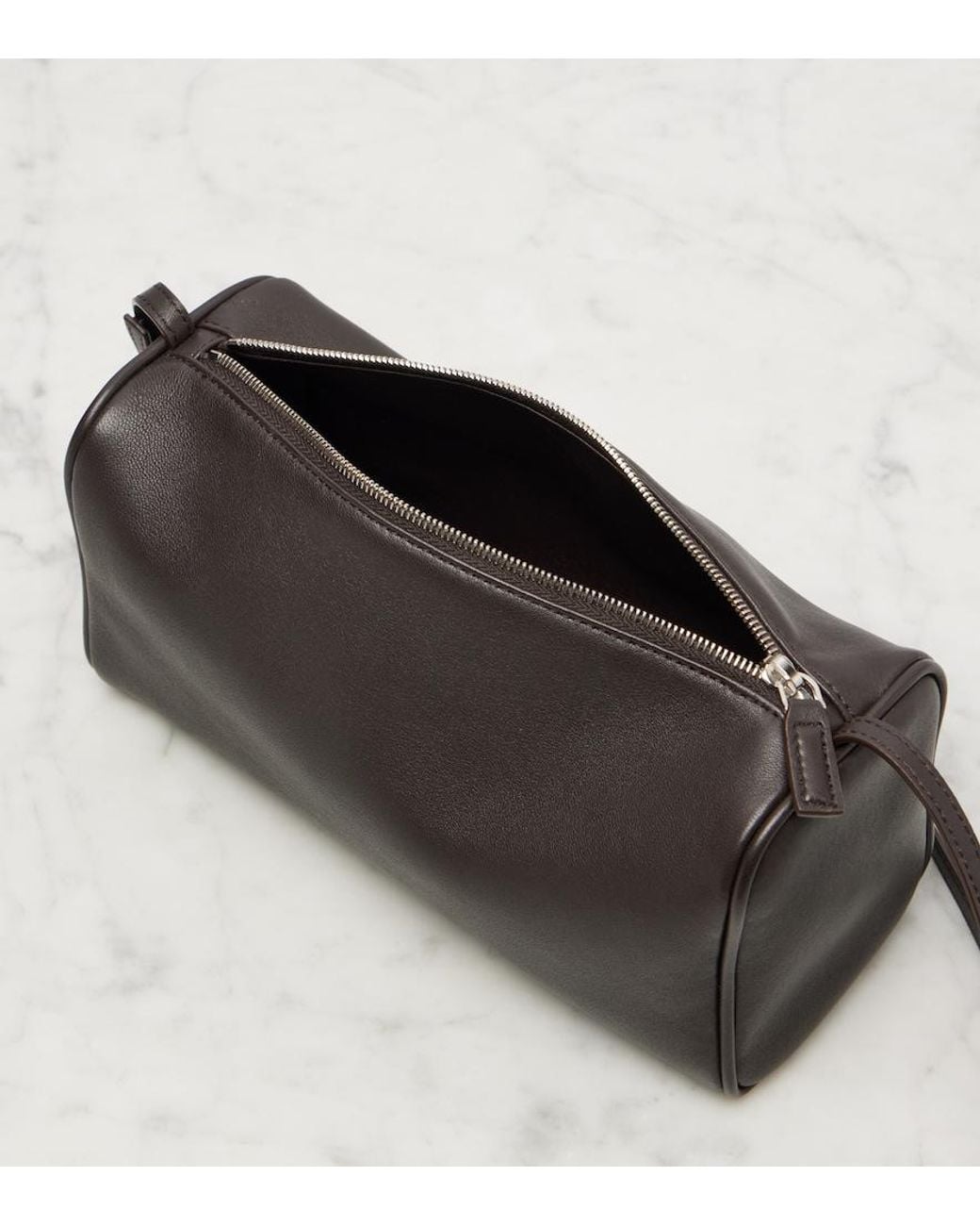 The Row Black Schultertasche '90S Aus Leder