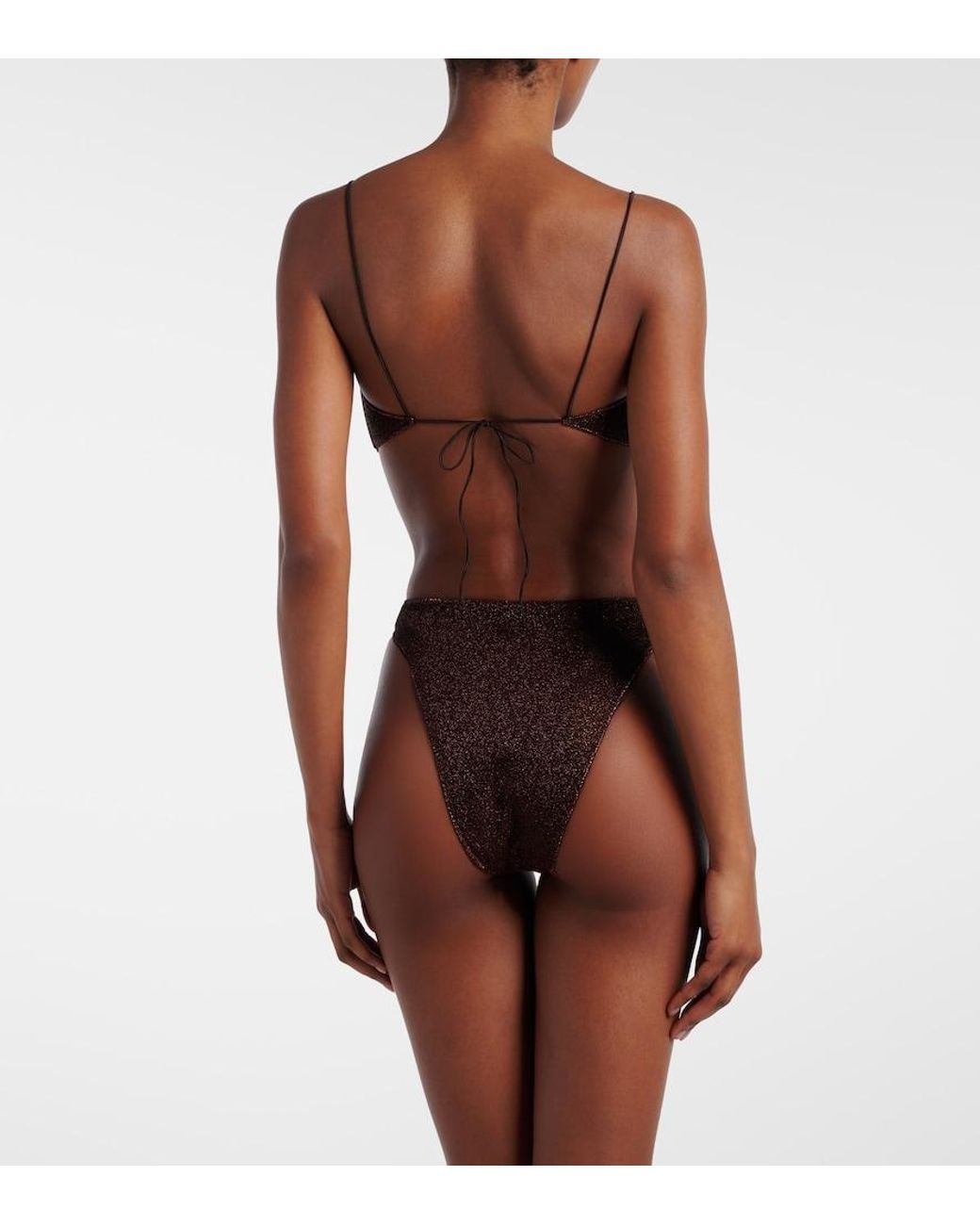 Oseree White Lumiere Embellished Bikini