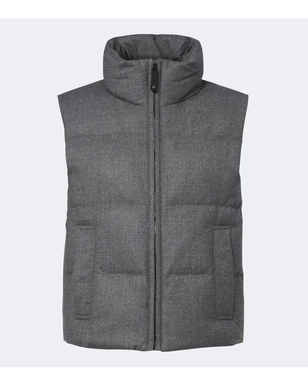 Max Mara Gray The Cube Cashmere-Blend Down Vest