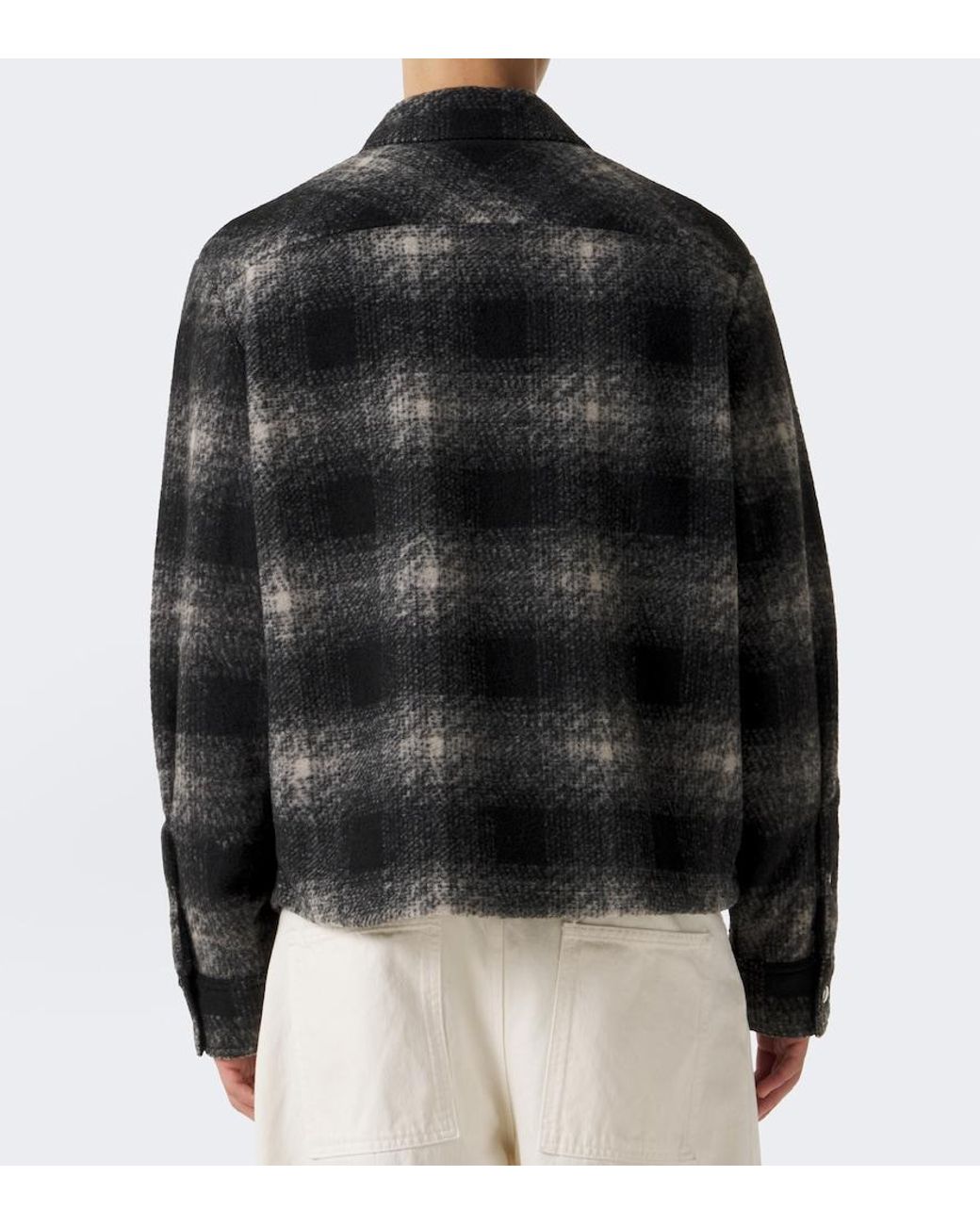 Moncler Black Archivio Checked Jacket for men
