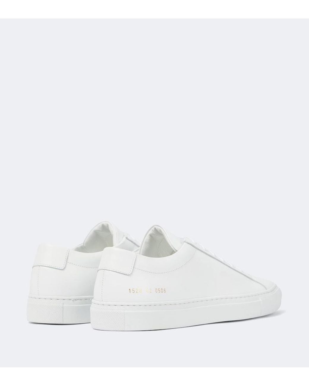 Common Projects White Original Achilles Low Sneakers for men