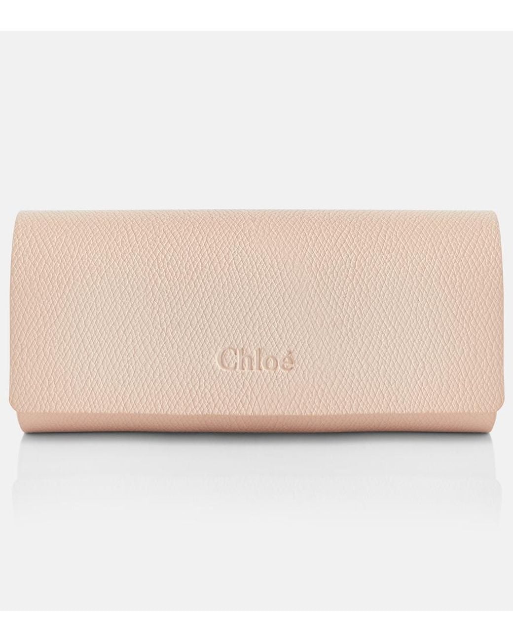 Chloé Brown Scalloped Square Sunglasses