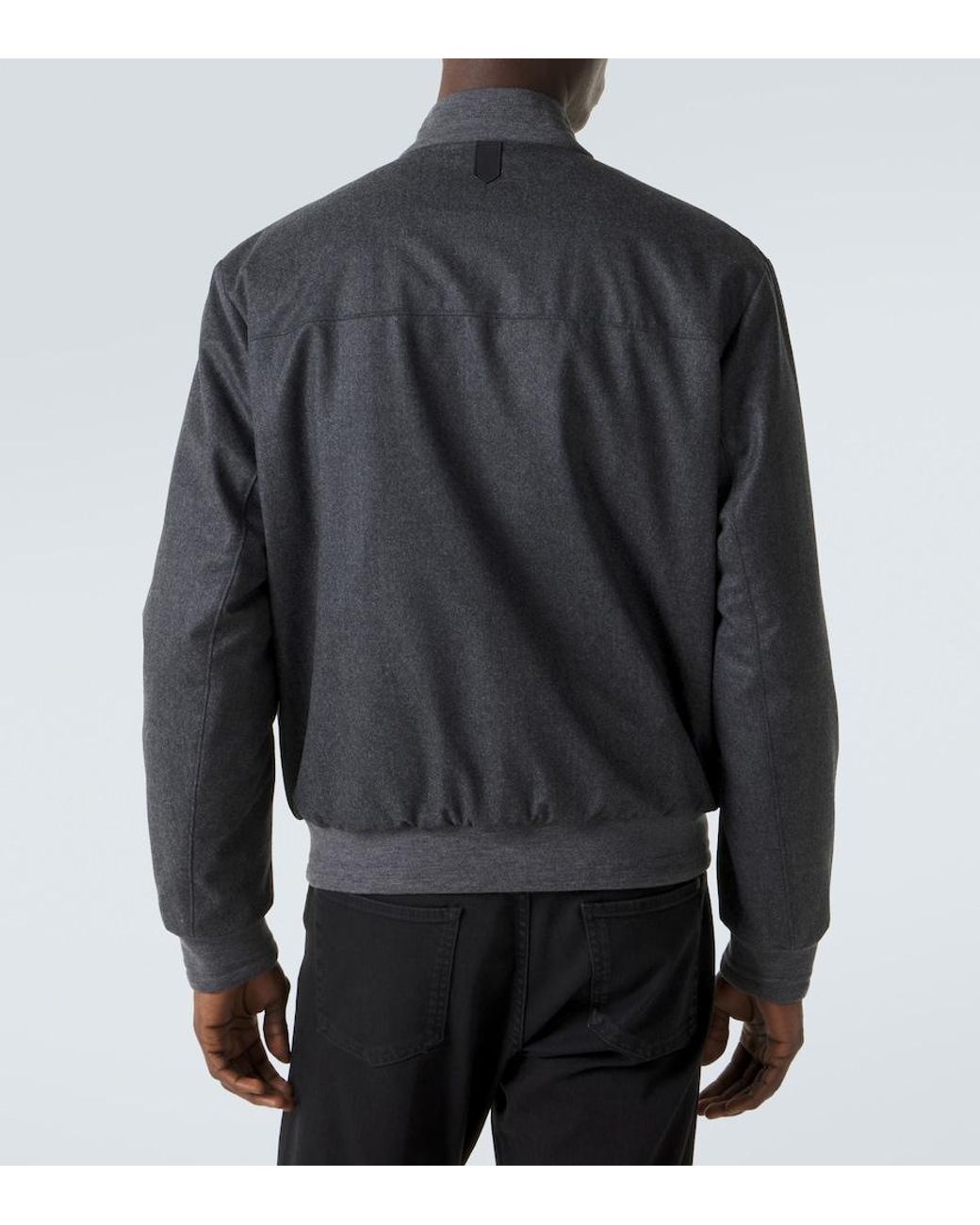 Giacca Bomber di Canali in Gray da Uomo