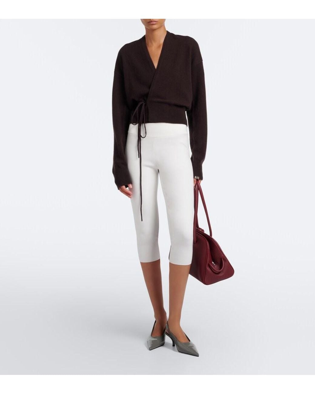 Extreme Cashmere Black N°516 Ella Cashmere-Blend Wrap Cardigan