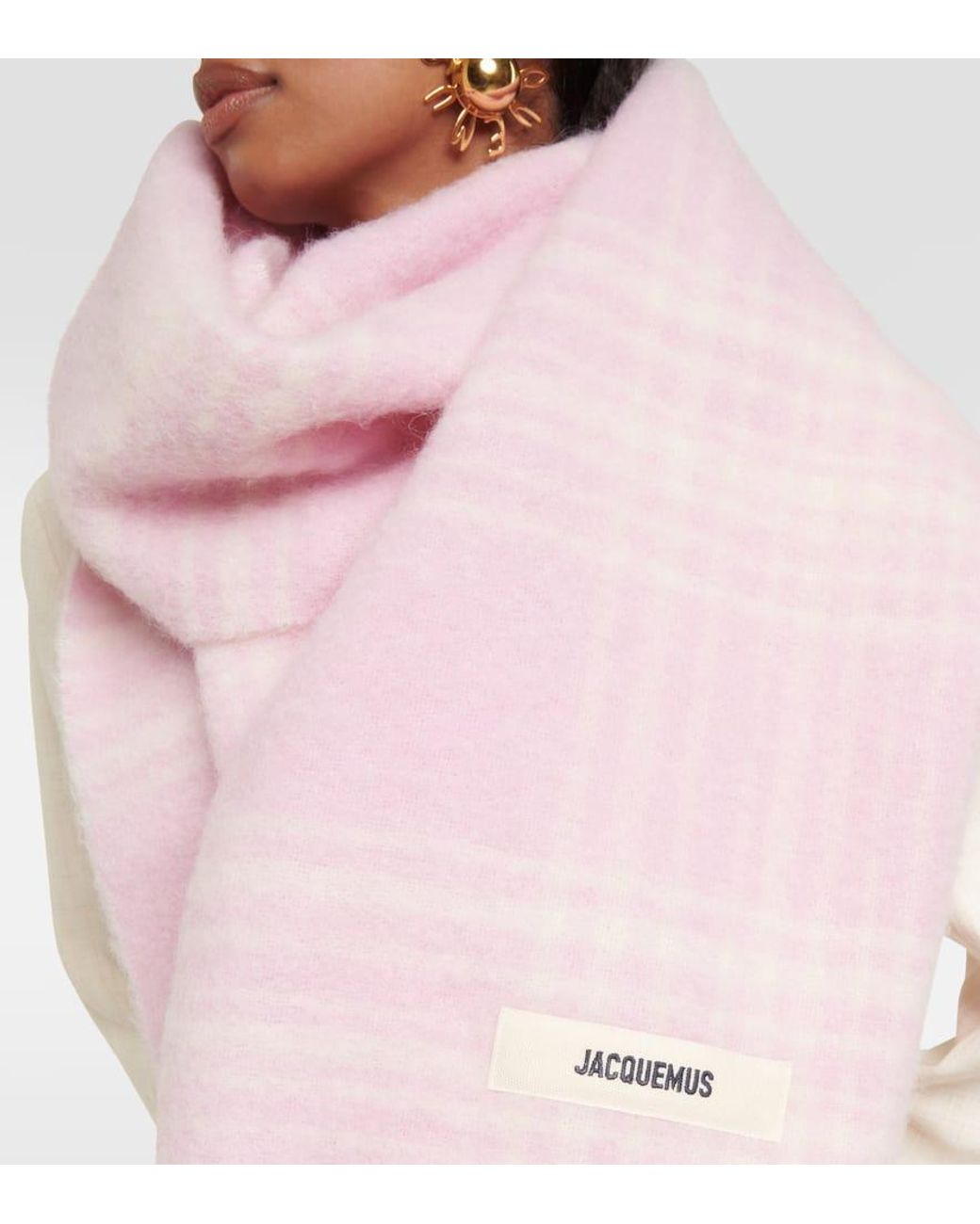 Jacquemus L'Echarpe Carro モヘアブレンドマフラー JACQUEMUS L'echarpe Carro Mohair Blend Scarf Jacquemus