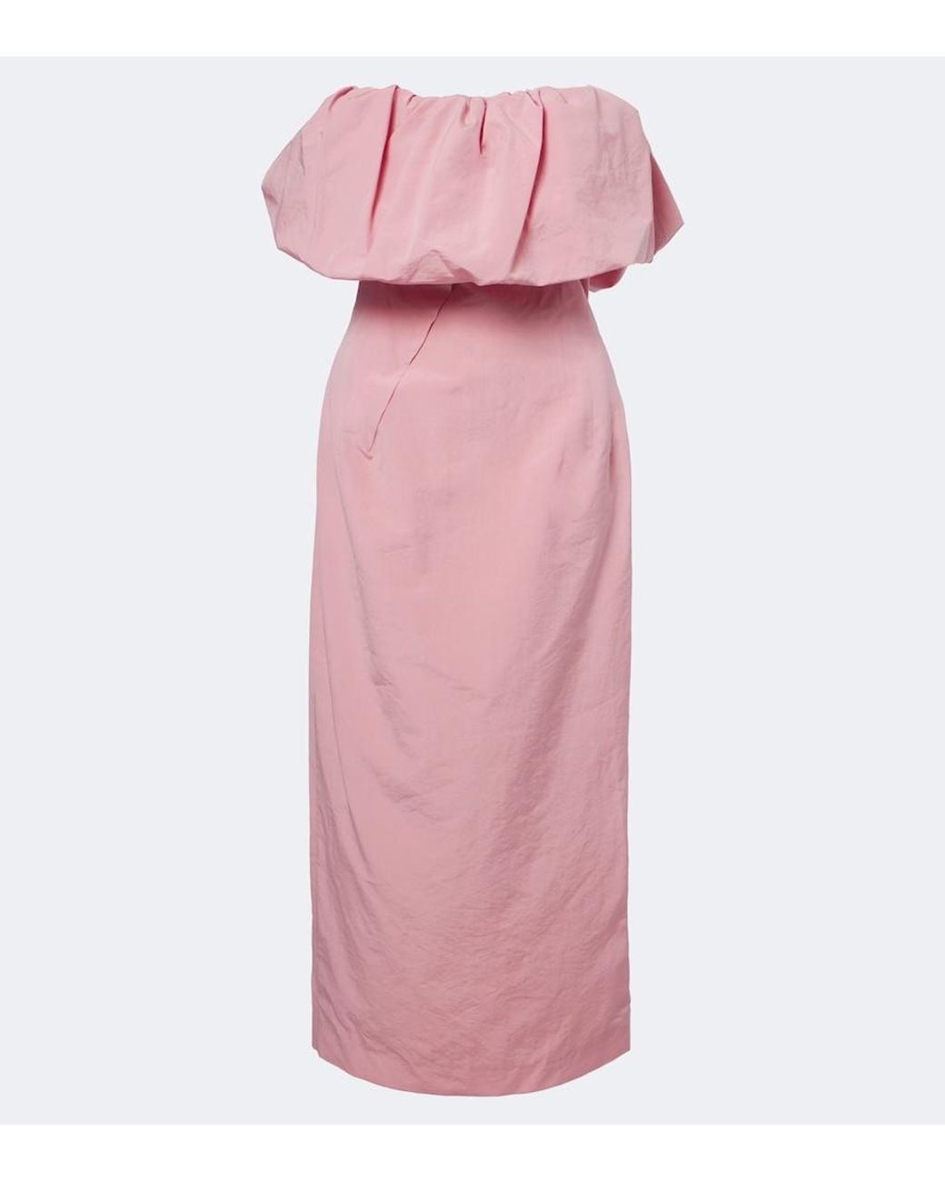 Magda Butrym Pink Cotton And Silk Corset Dress