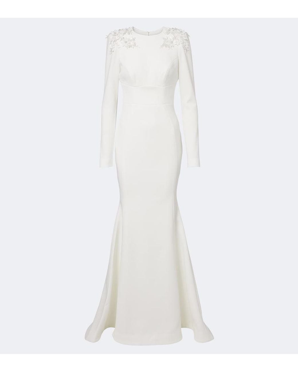 Rebecca Vallance White Andre Embellished Gown