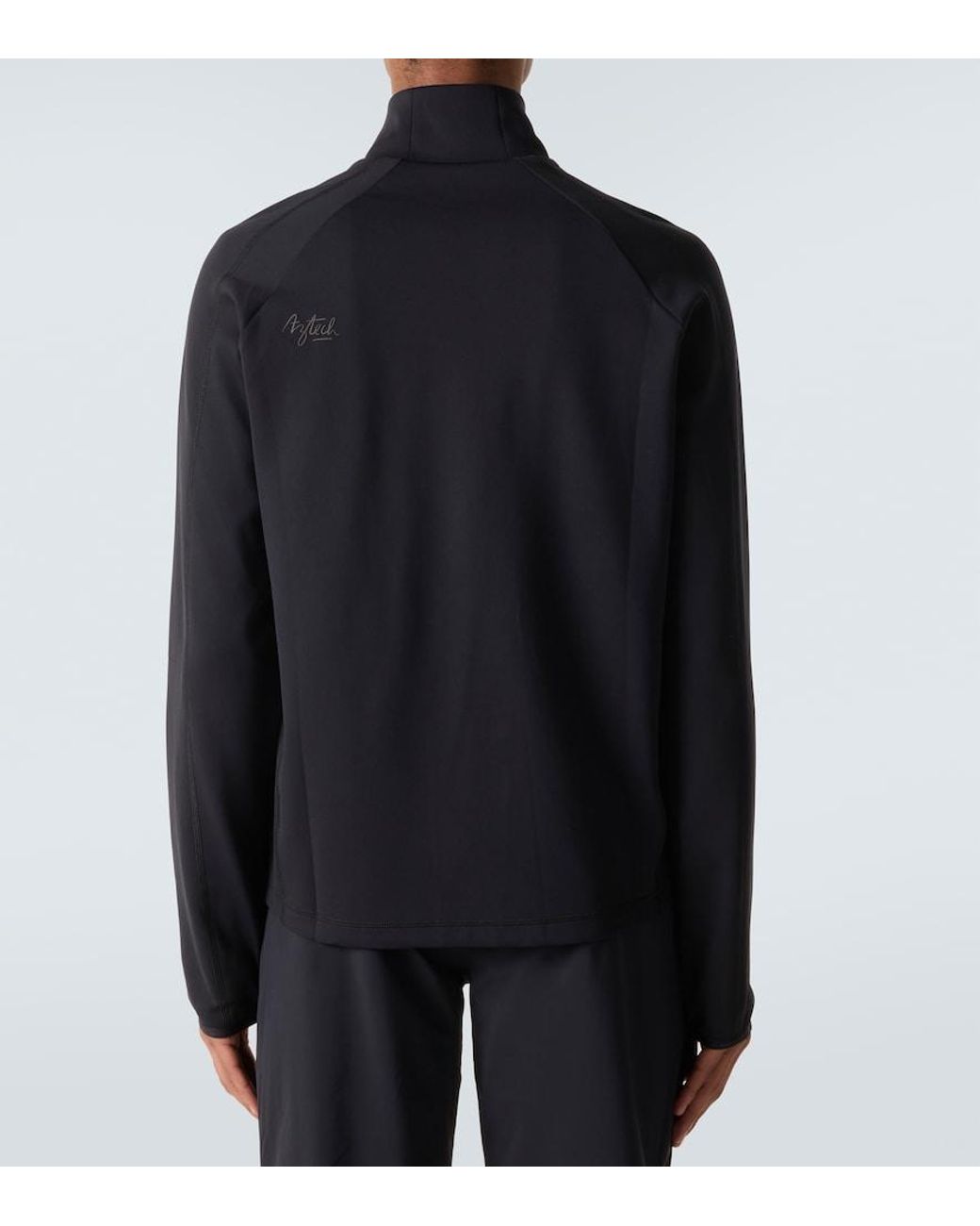 Aztech Mountain Blue Aztech Fleece Zip-Up Ski Top for men