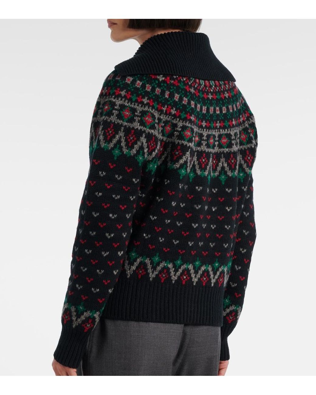Polo Ralph Lauren Black Wool And Cotton-Blend Cardigan