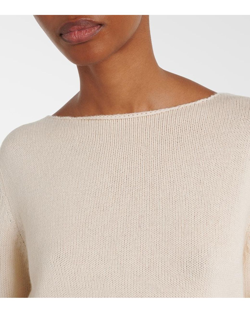 Jardin Des Orangers Natural Wool And Cashmere Sweater