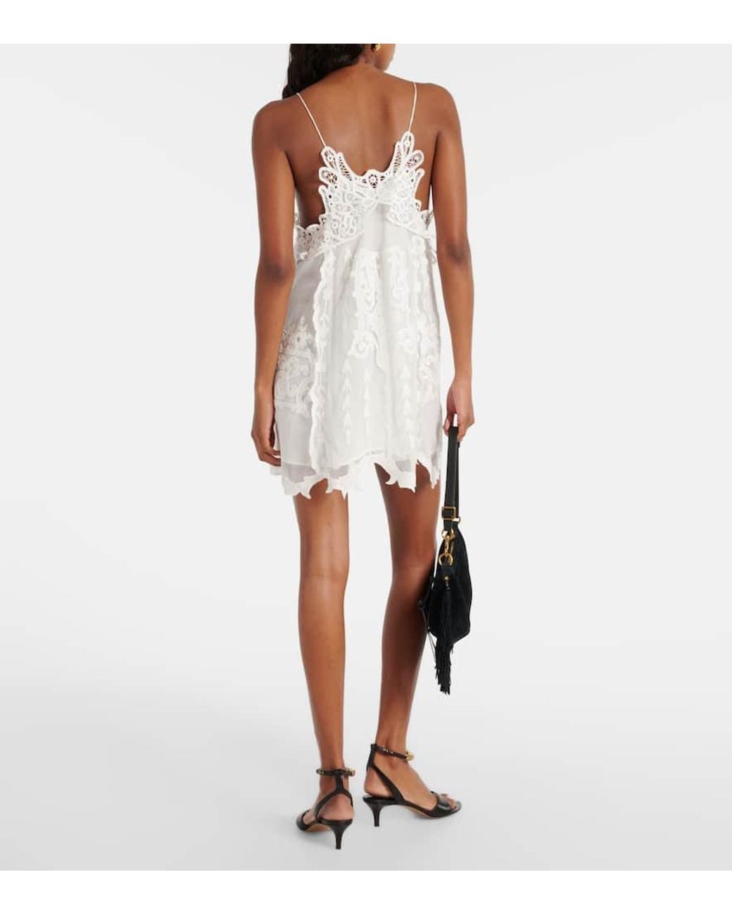 white christmas dresses Isabel Marant Étoile // White Floral Embroidered Cotton Tilalia Dress – VSP  Consignment main image 1
