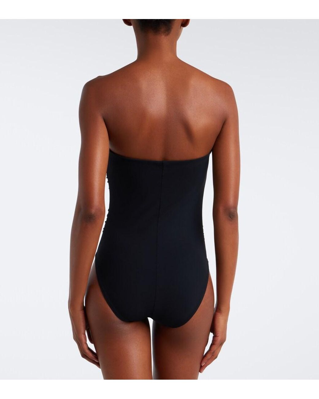Karla Colletto Blue Maya Embellished Swimsuit