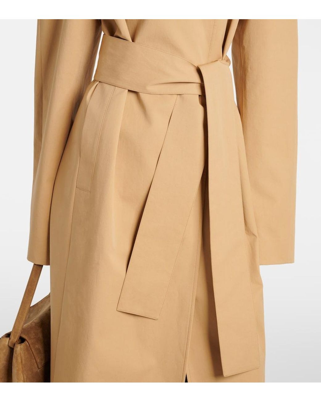 Khaite Natural Lagden Cotton Gabardine Coat