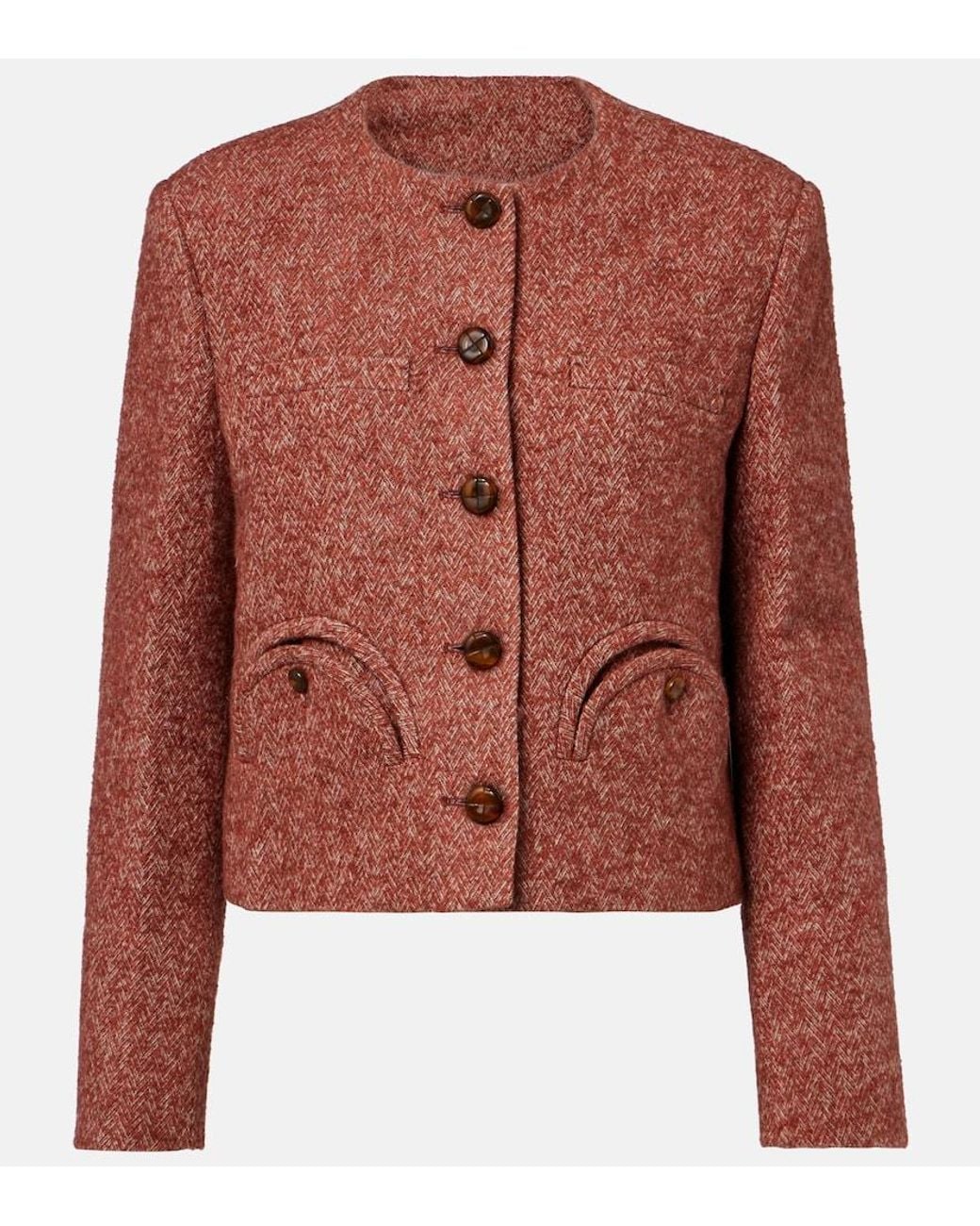 Blazé Milano Brown Shamo Tweed Jacket