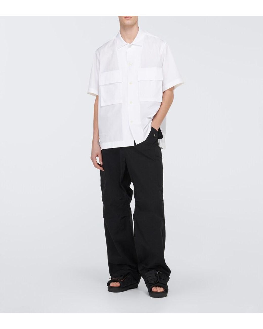 Sacai Pantoletten Pockets in Black für Herren